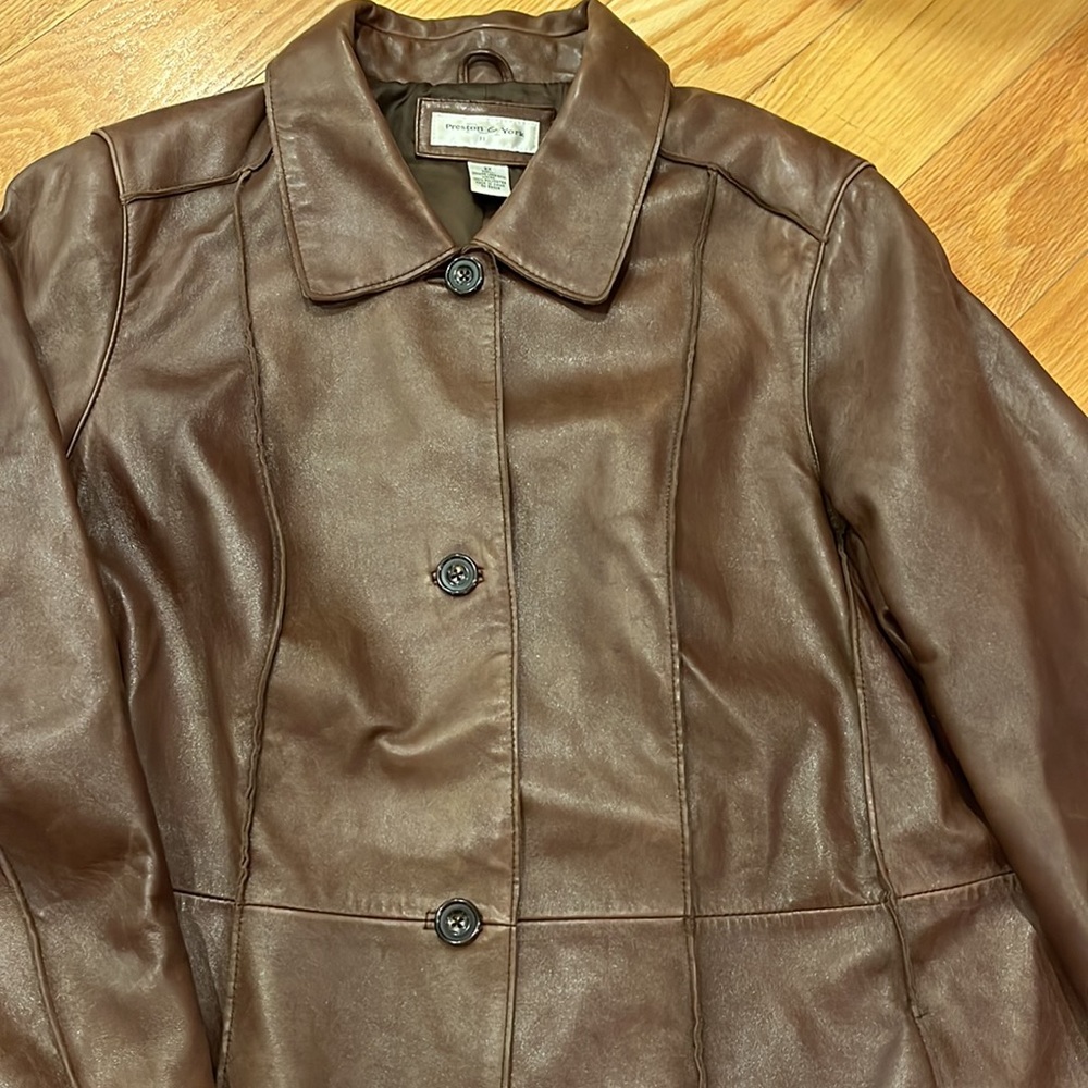 Preston & York Brown Trench Coat - Picture 4 of 7
